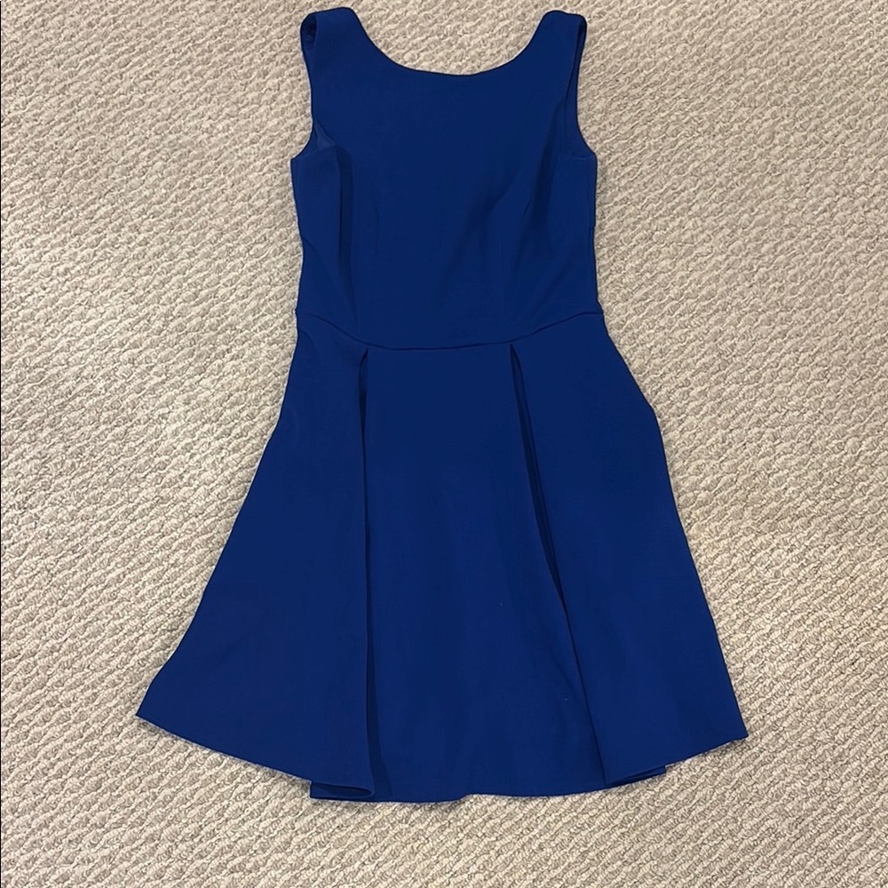 Chic Royal Blue Sleeveless Dress